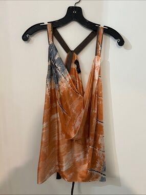 Robert Rodriguez Silk Tie Dye Top